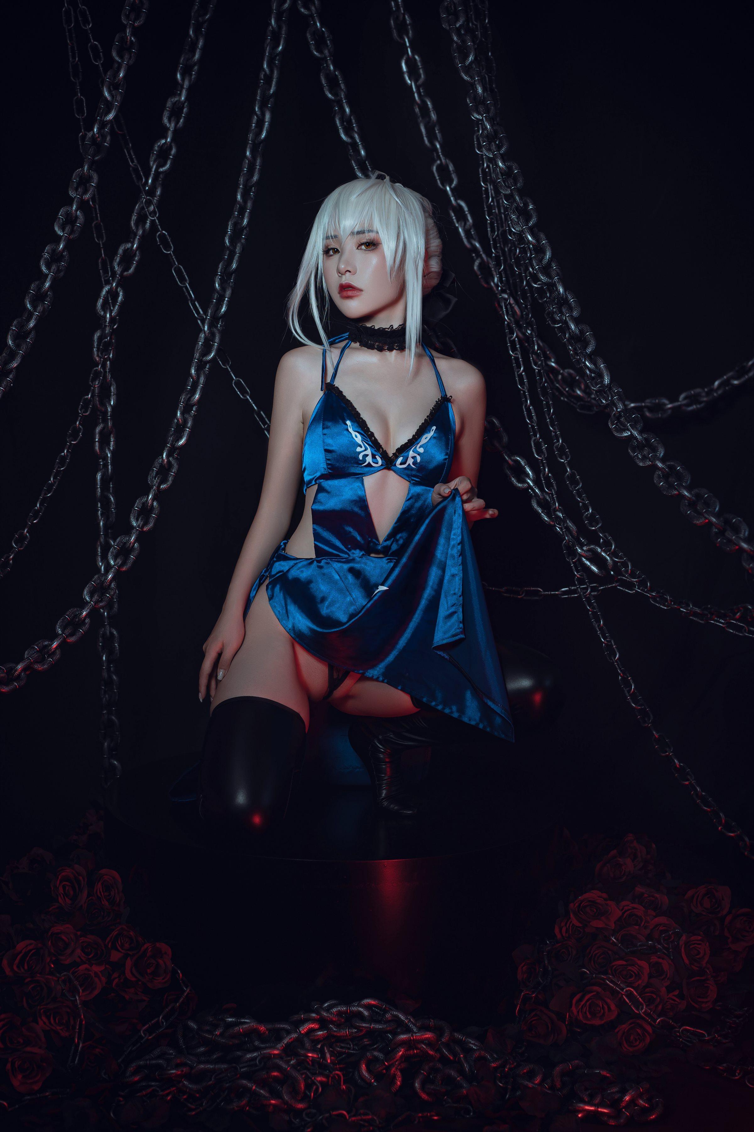爆机少女喵小吉 Nekokoyoshi - 七月 Fate stay night 黑呆 - Saber Alter(23)