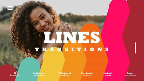 Flat Lines Transitions - VideoHive 51169949