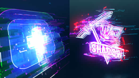 Reverse Glitch Logo - VideoHive 45378813