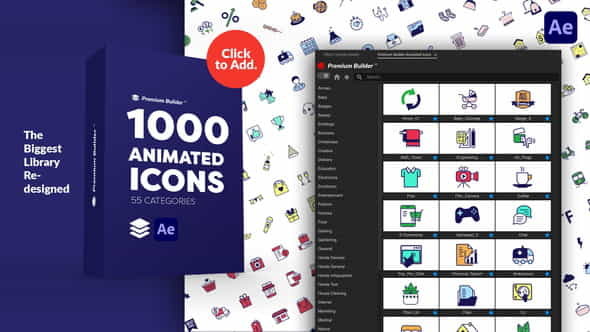 PremiumBuilder Animated Icons - VideoHive 29597517
