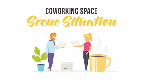 Coworking space - Scene Situation - VideoHive 27608190