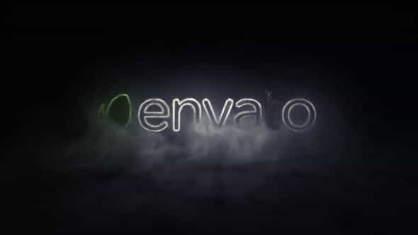 Smoky Neon Lightning Logo - VideoHive 56748875