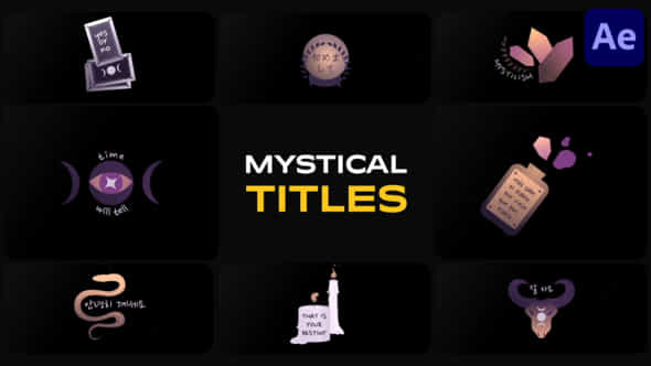 Mystical Elements Titles - VideoHive 48472643
