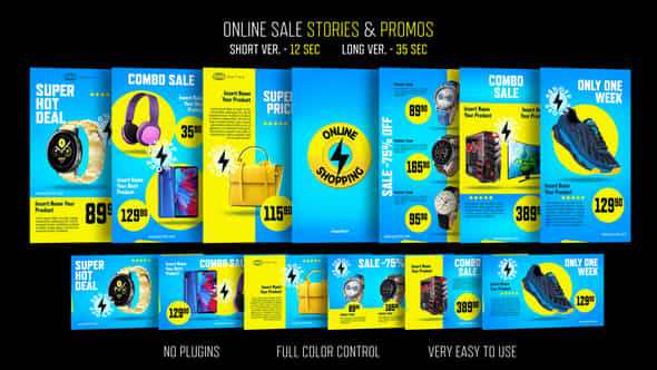 Online Sale Stories Promos - VideoHive 49328355