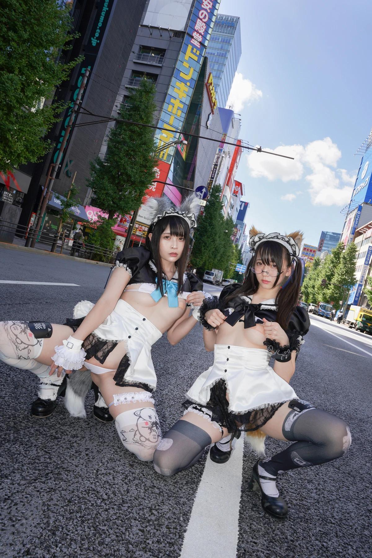 Sui Utatane うたたね翠, Mizuna Shione 水那しおね, 写真集 「野生のメイドがあらわれた！」 Set.02(32)