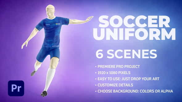 Soccer Uniform Mockup Template - - VideoHive 34549596