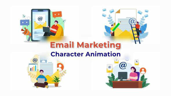Email Marketing Character - VideoHive 39762090