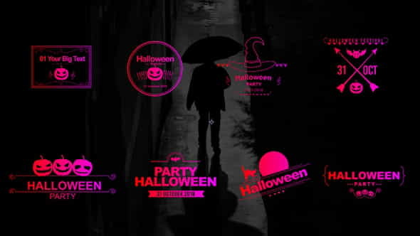 Halloween Party Titles - VideoHive 22742251