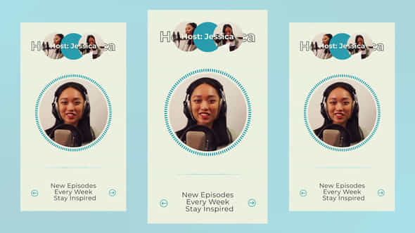 Podcast Minimal Vertical Slideshow - VideoHive 59178066