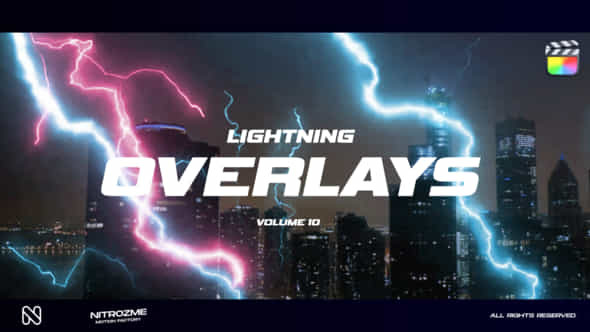 Lightning Overlays Vol 10 For Final Cut Pro X - VideoHive 50631940