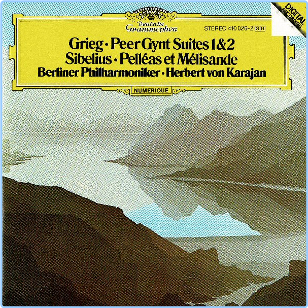 Grieg Peer Gynt Suites 1 & 2 Sibelius Pelleas And Melisande Berliner Philharmoniker, Karajan XleECpPM_o