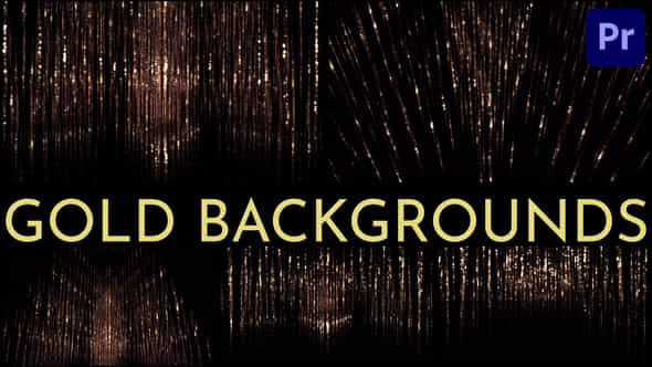 Gold Backgrounds For Premiere Pro - VideoHive 51706155