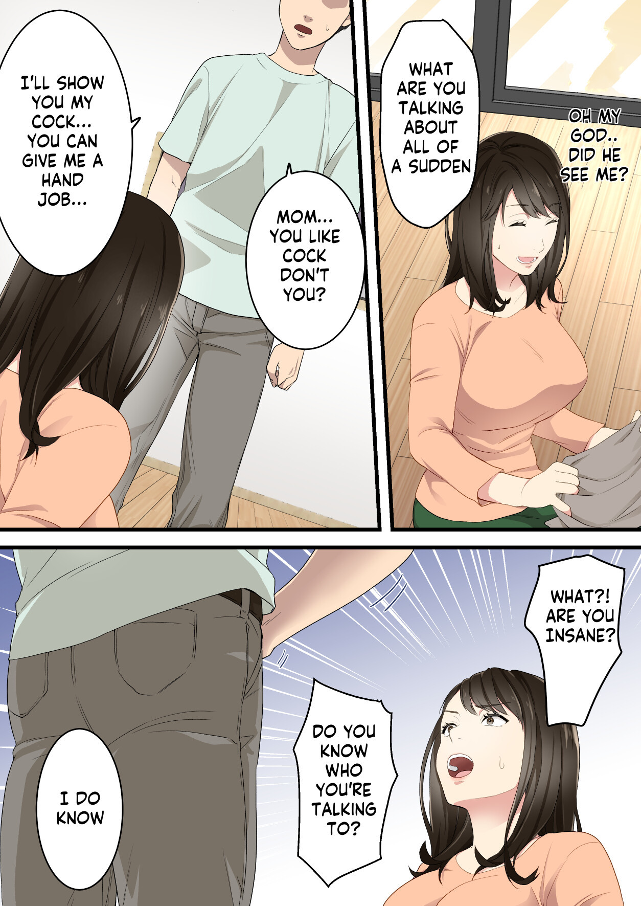 [Yuriko Club] Naka no Warukatta Haha to Musuko ga Amaama Couple ni Naru made  Arguing mother and son who became a loving couple [English] [