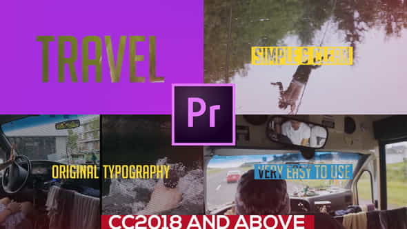 Colorful Travel OpenerTypography Slideshow - VideoHive 23437672