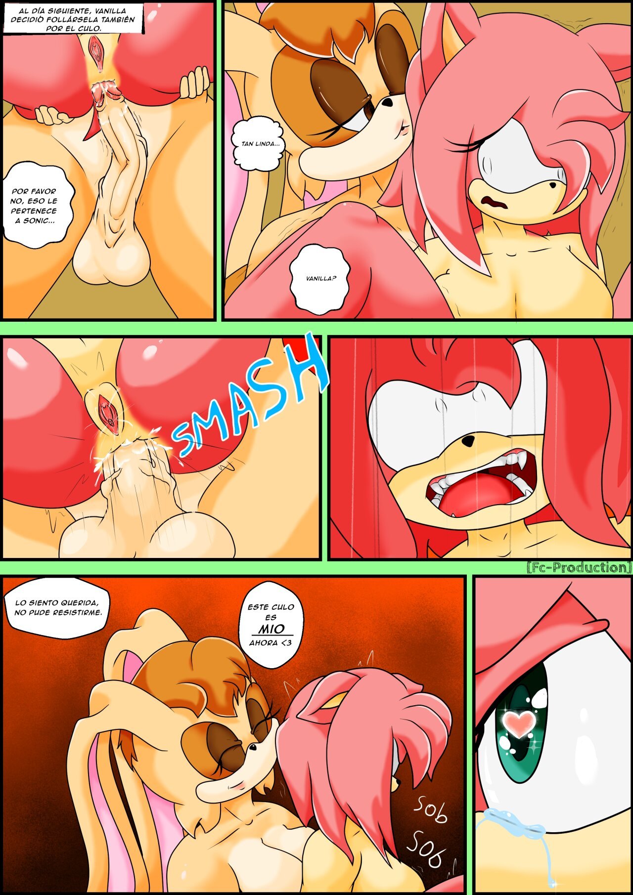 &#91;Inmersion&#93; Breaking Rose_Futa on Female_Vanilla and Amy Rose - 15