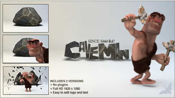 Caveman Logo - VideoHive 7217147