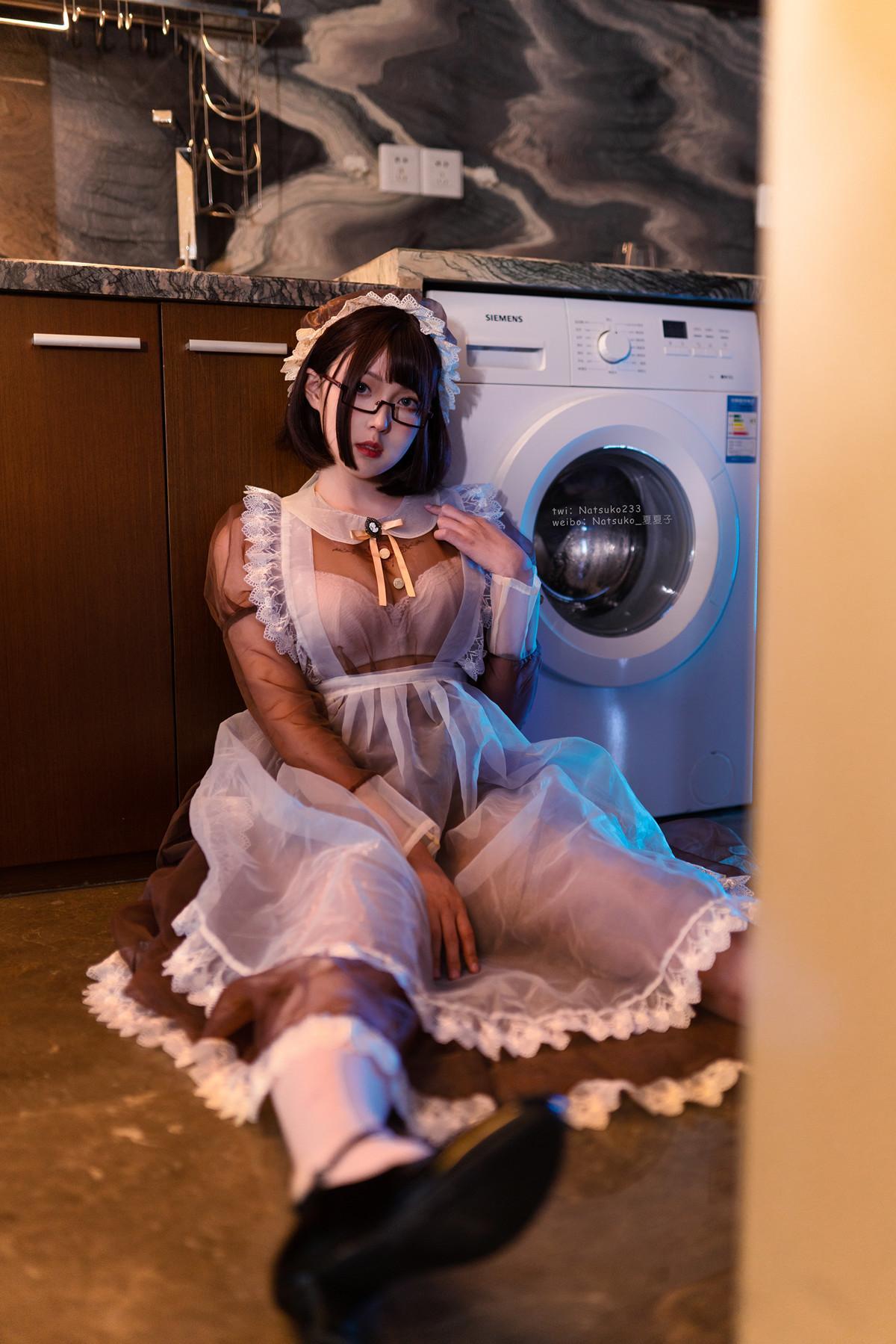 Cosplay Natsuko夏夏子 透明女仆 Transparent Maid(23)