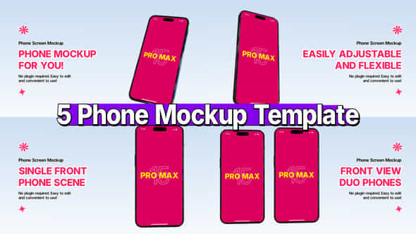 Phone Mockup Pack - VideoHive 57674915