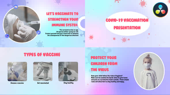 Covid19 Vaccination Presentation For Davinci Resolve - VideoHive 49940640