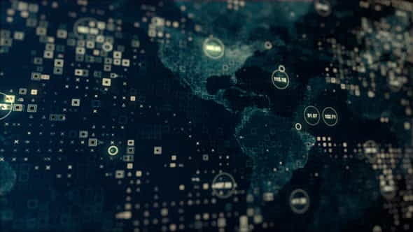 Digital Map Data Information Technology - VideoHive 33701671