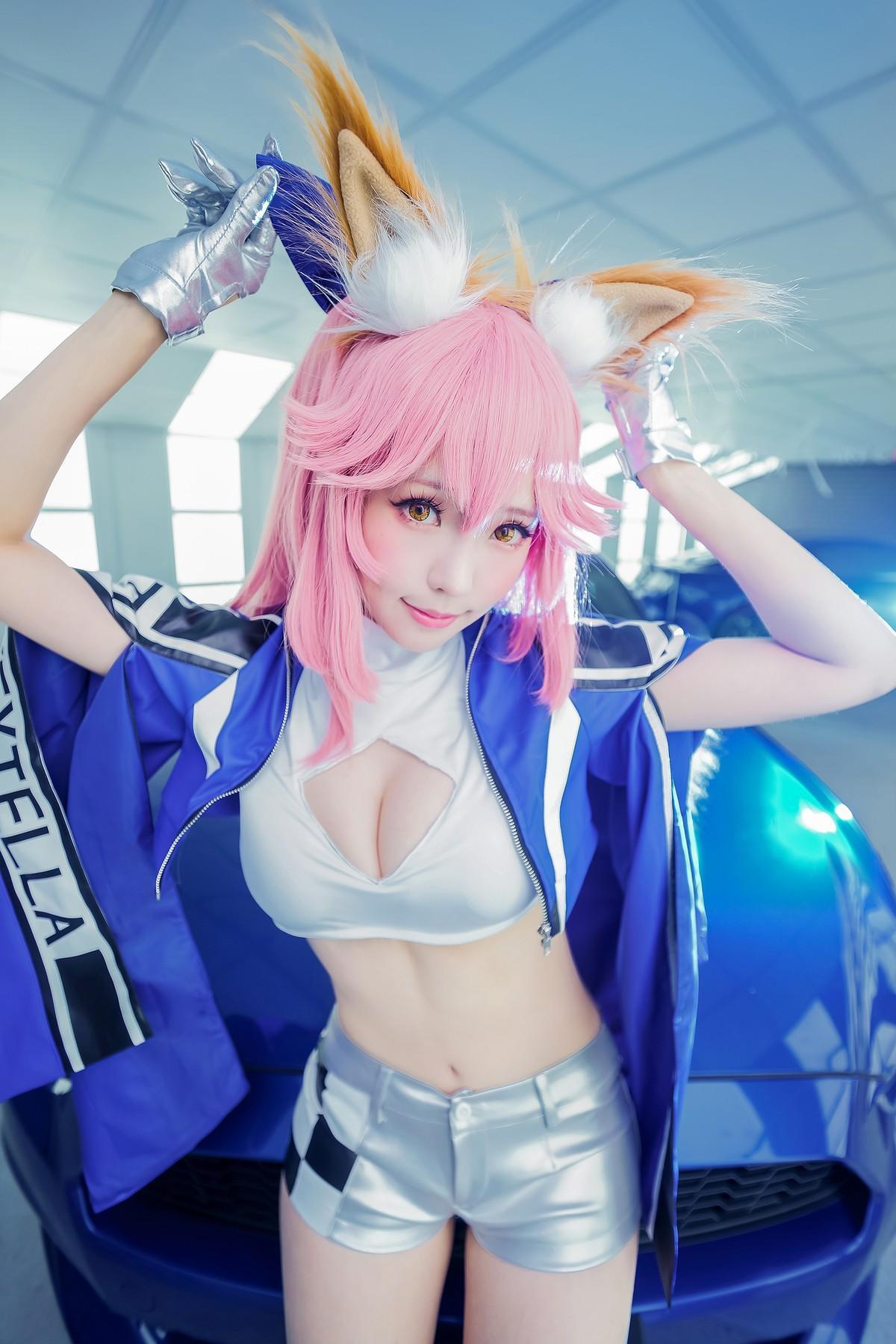 Cosplay ElyEE子 玉藻前赛车(31)