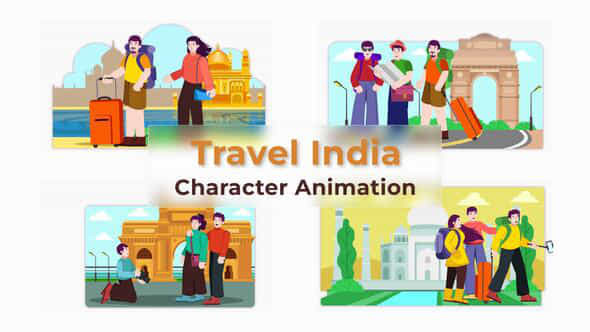 Travel India Animation - VideoHive 38196634