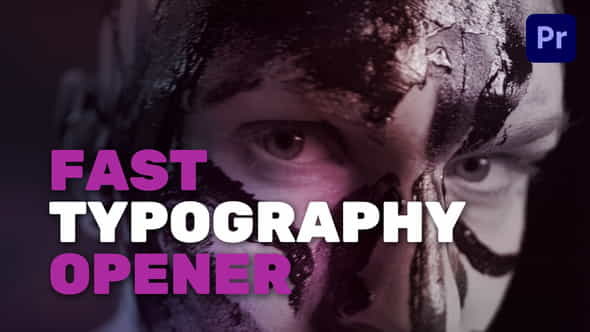 Fast Typography Opener - VideoHive 34924781