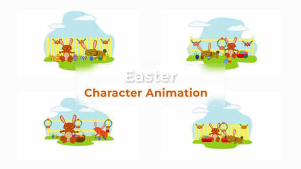 Easter Character Animation - VideoHive 37070416