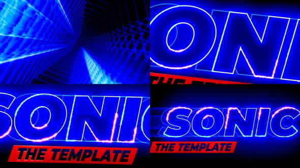 Sonic Text Logo Reveal - VideoHive 35604838