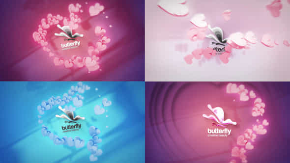 Romantic Lovely Hearts - VideoHive 50437076