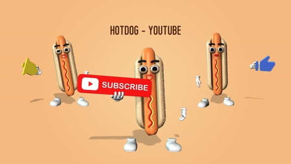 Hotdog - Youtube - VideoHive 27446928