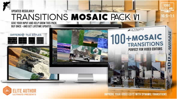 Transitions Mosiac Pack - Toolkit - VideoHive 24485707
