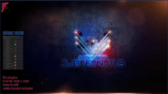Superhero Agents Logo - VideoHive 20675789