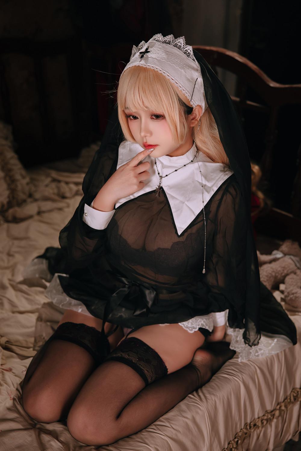 Cosplay Rinaijiao日奈娇 – 禁忌修女 Set.01(11)