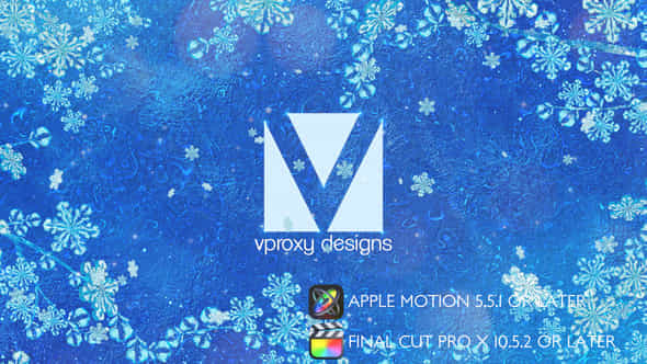 Winter Logo Opener Apple Motion - VideoHive 49205216