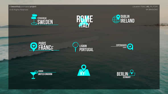 Location Titles After Effects - VideoHive 50681363