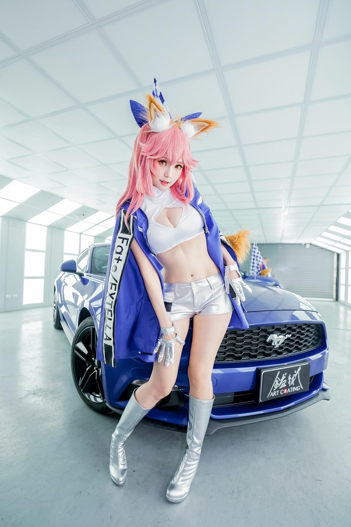 Cosplay ElyEE子 玉藻前赛车(23)