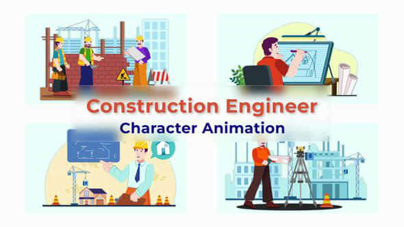 Construction Engineer Character - VideoHive 39762558