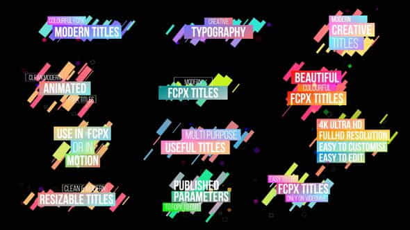 Creative Colourful Titles - VideoHive 28857529