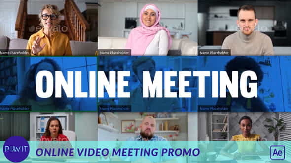 Online Video Meeting Promo - VideoHive 33097577