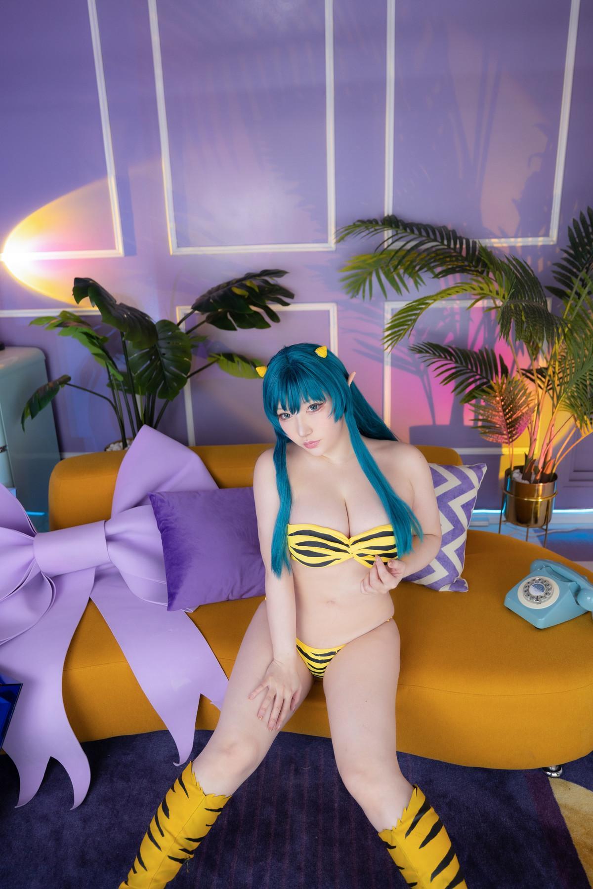 Cosplay SAKUサク Lum ラム うる星やつら Set.01(33)