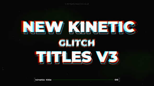 Kinetic Glitch Titles - VideoHive 48057717