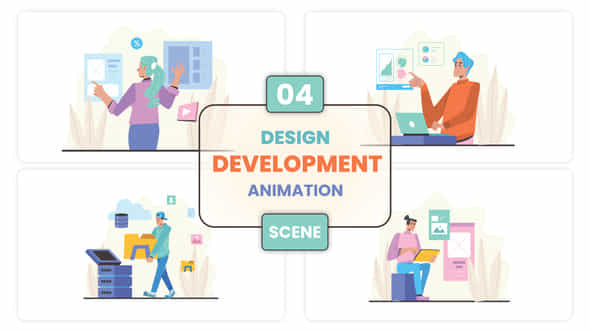 Design Development Concept Illustration Scene - VideoHive 52693701