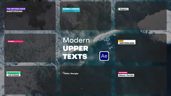 Modern Upper Thirds - VideoHive 56582867
