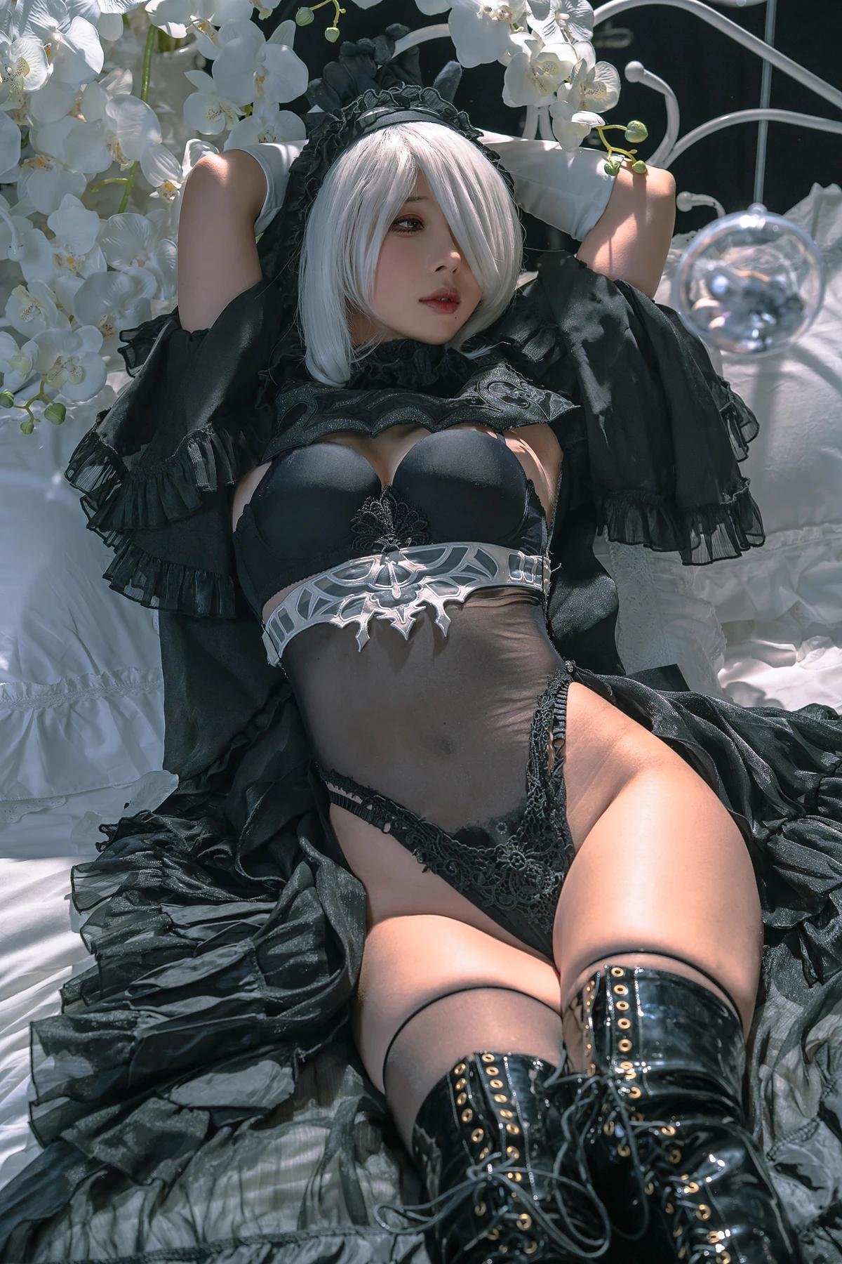 Cosplay 云溪溪Yunx1x1 & 奶桃 – 2B本 YoRHa No.2 Type B 上 Set.02(24)