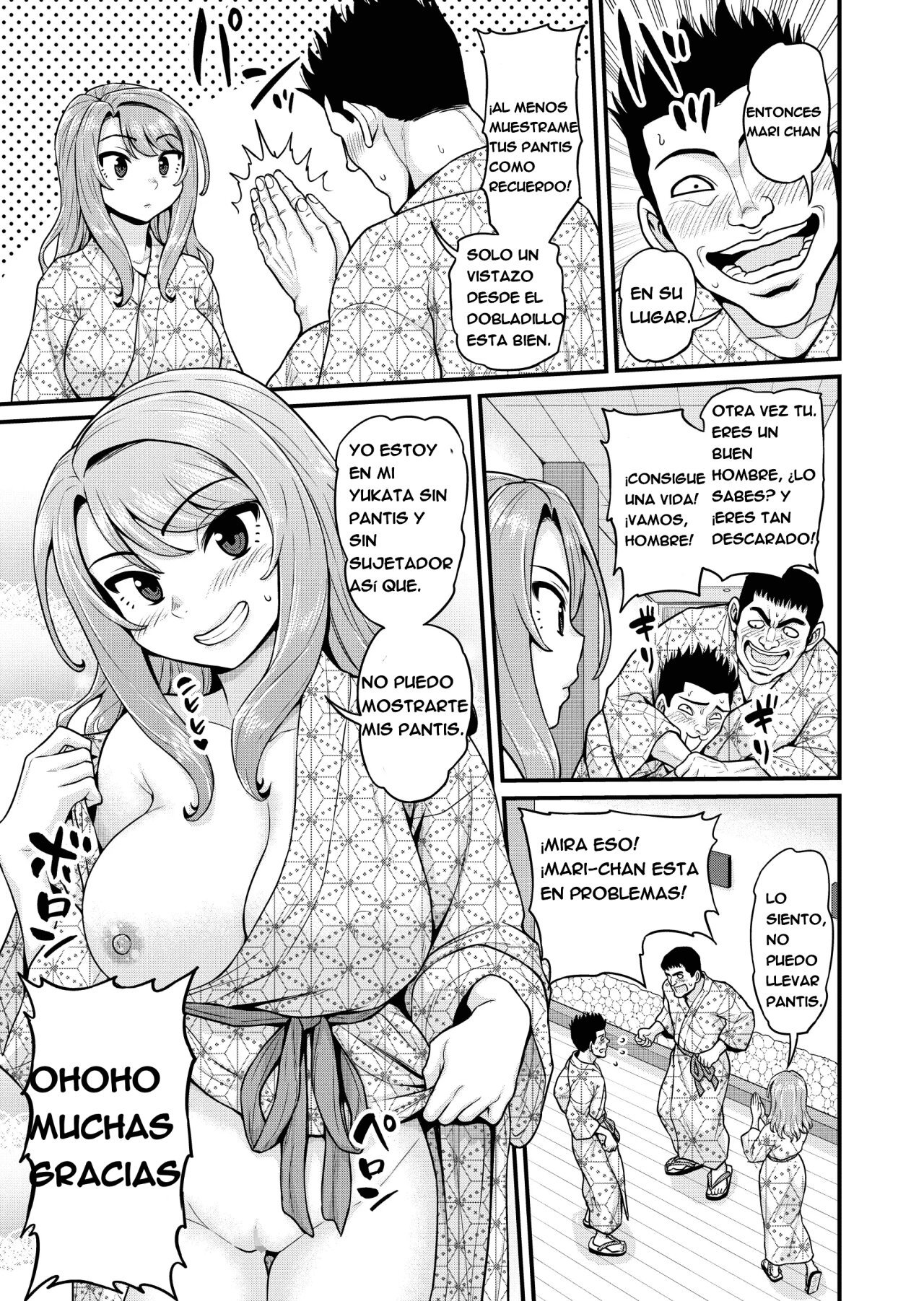 [Chimamire Yashiki (Gachonjirou)] Game Tomodachi no Onnanoko to Onsen Ryokou de Yaru Hanashi NTRver. [Spanish]