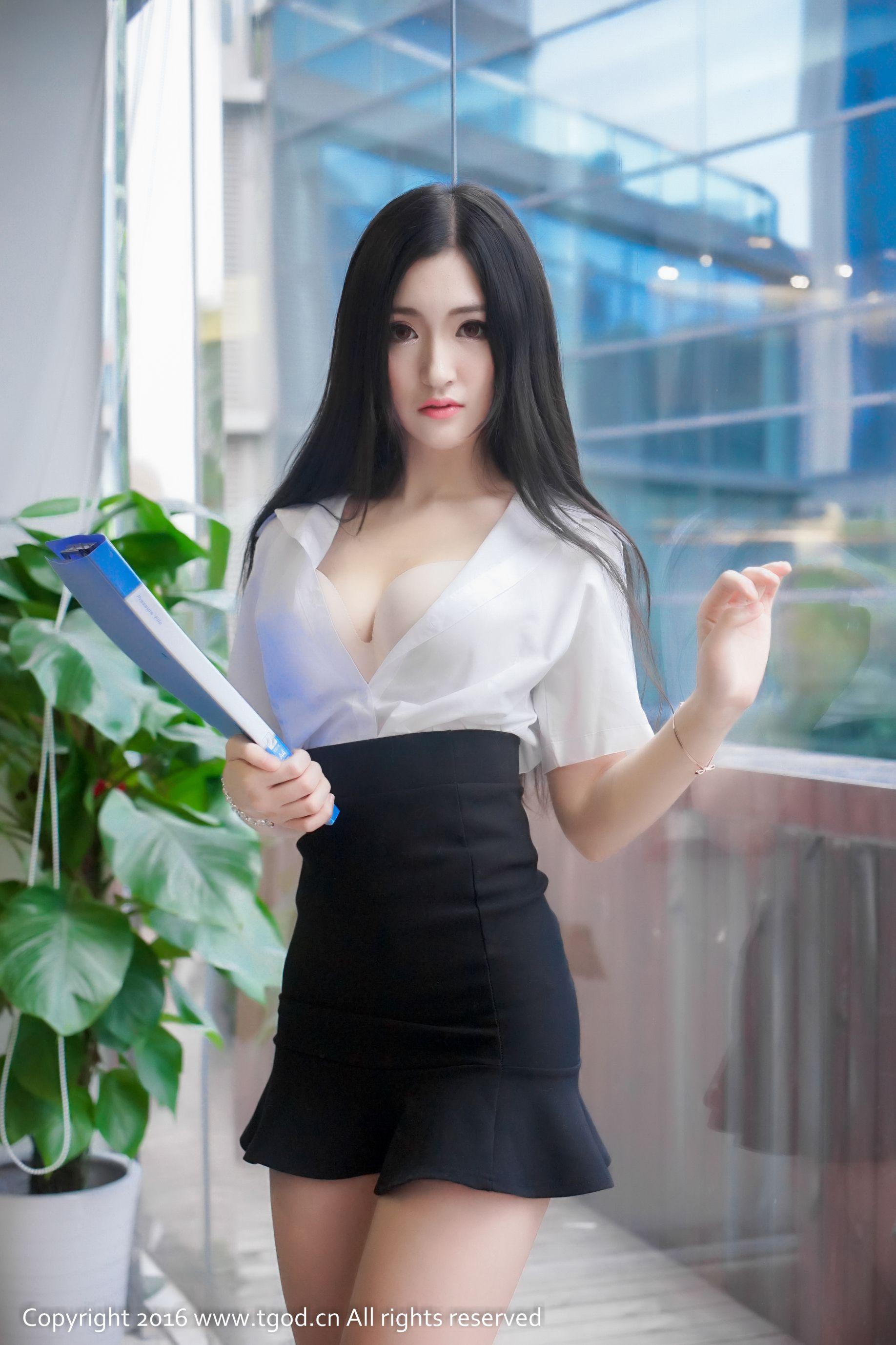 沈梦瑶G-cat《制服诱惑不可挡》 [推女神TGOD] 写真集(57)