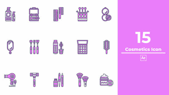 Cosmetics Icon After Effects - VideoHive 50084936