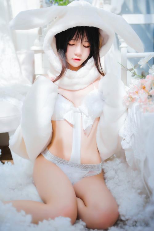 Cosplay 桜桃喵 小白兔 Set.01