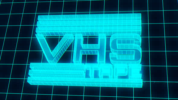 VHS Hologram Logo - VideoHive 46868481